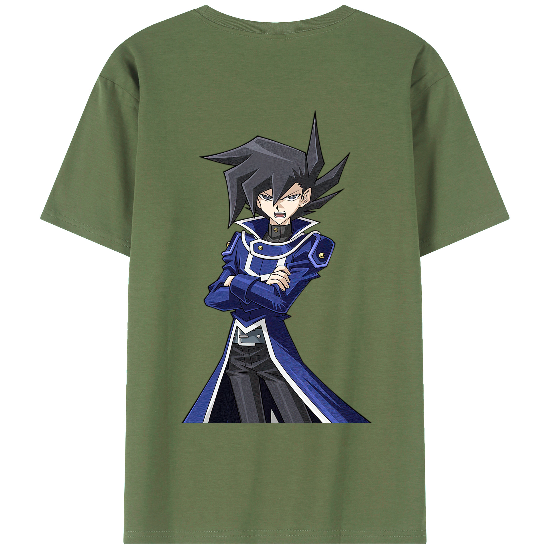 （画像用） 遊☆戯☆王 Yu-Gi-Oh! 綿100％ メンズ半袖Tシャツ（バックプリント） 通気性